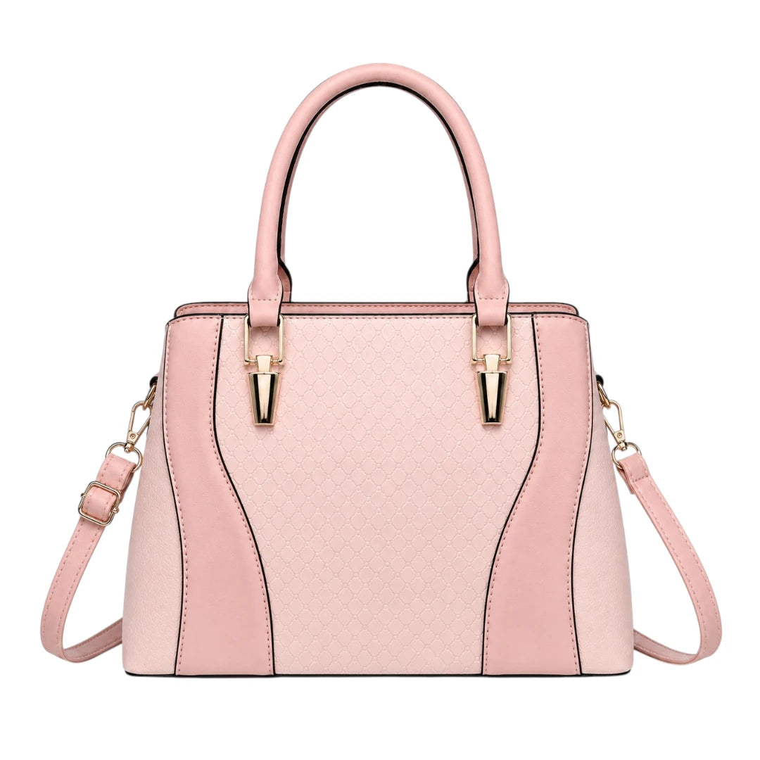 Pouche Pink faux leather Women’s Satchel Handbag