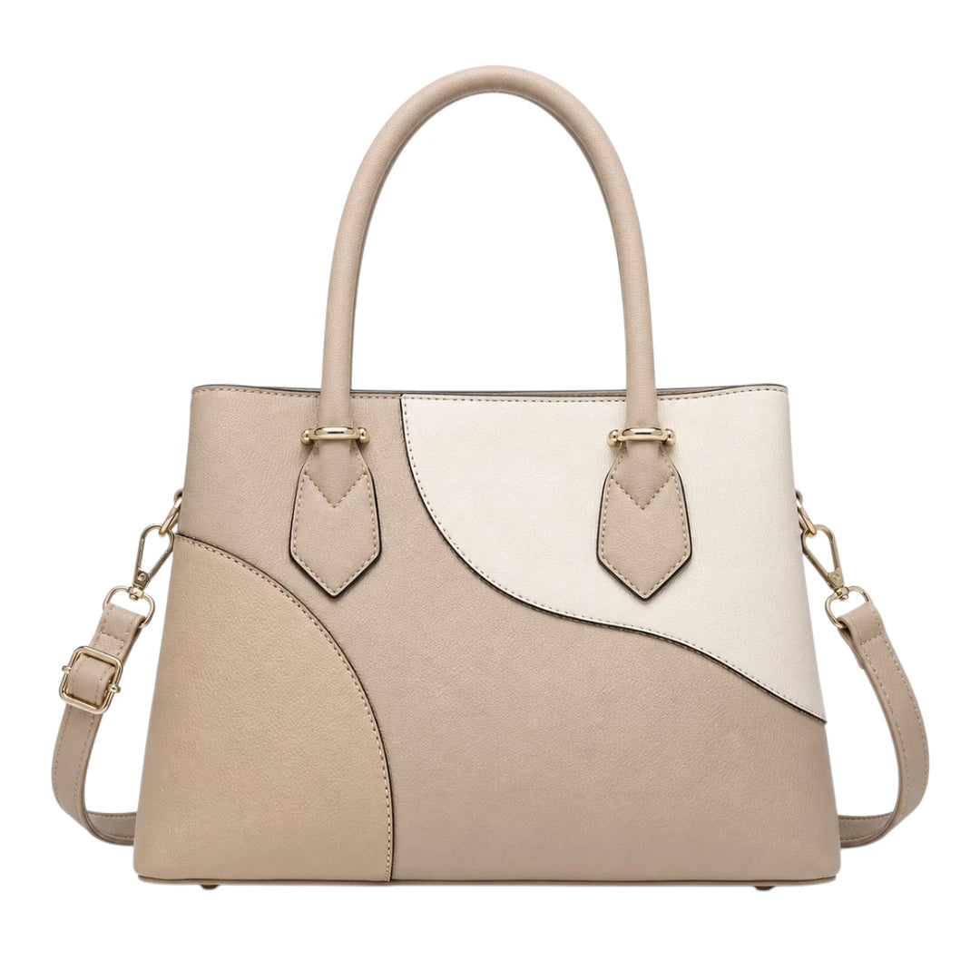 Pouche Ivory Curved Panel Women’s Satchel Handbag