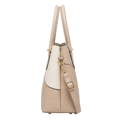 Pouche Ivory Curved Panel Women’s Satchel Handbag
