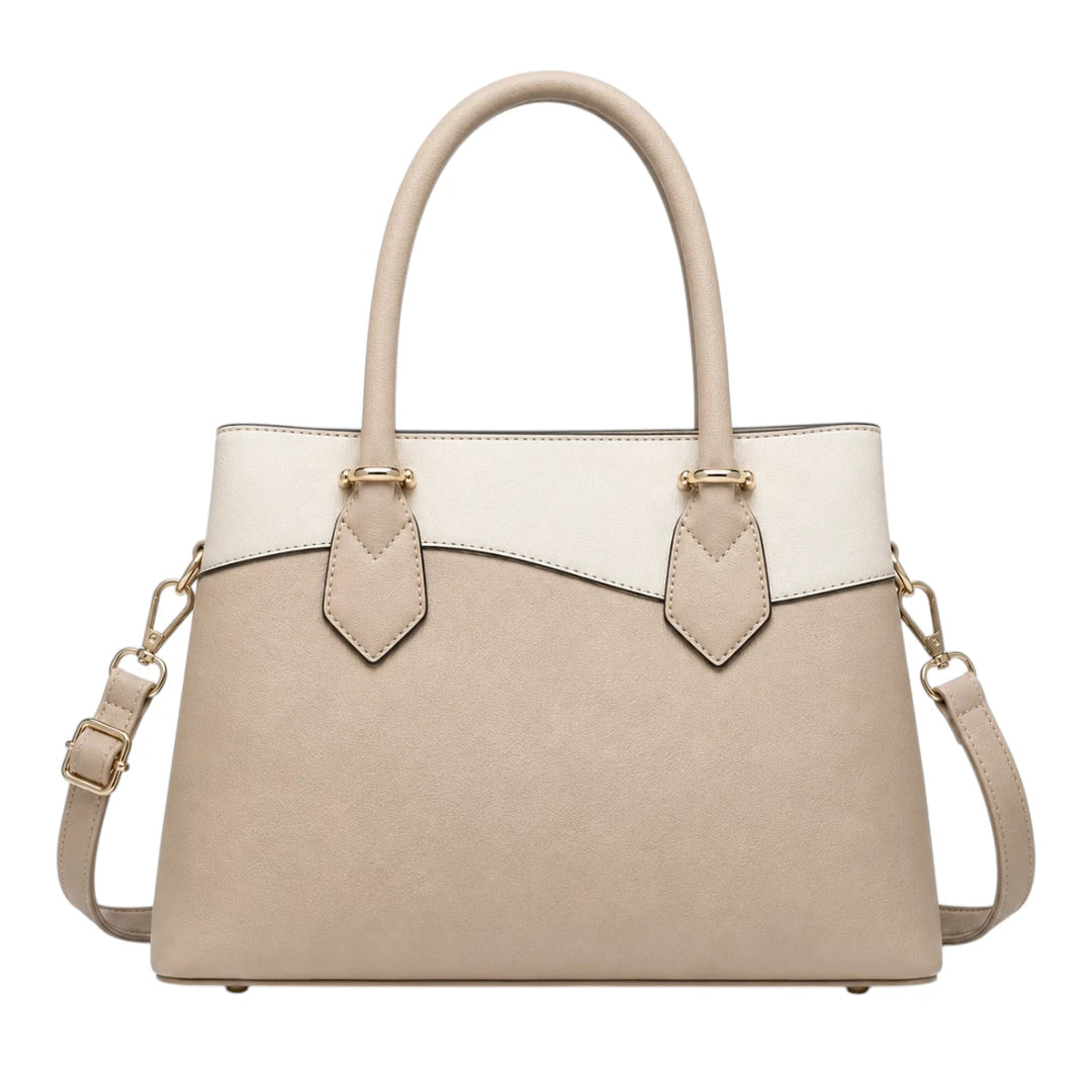 Pouche Ivory Curved Panel Women’s Satchel Handbag