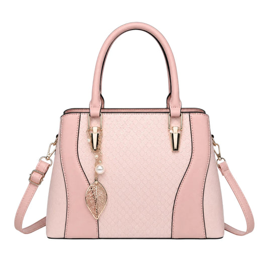 Pouche Pink faux leather Women’s Satchel Handbag