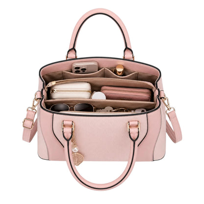 Pouche Pink faux leather Women’s Satchel Handbag