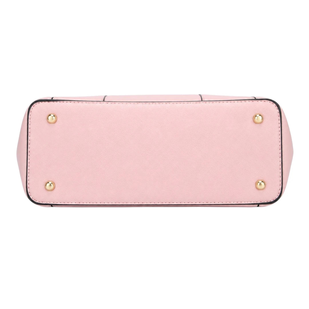Pouche Pink faux leather Women’s Satchel Handbag