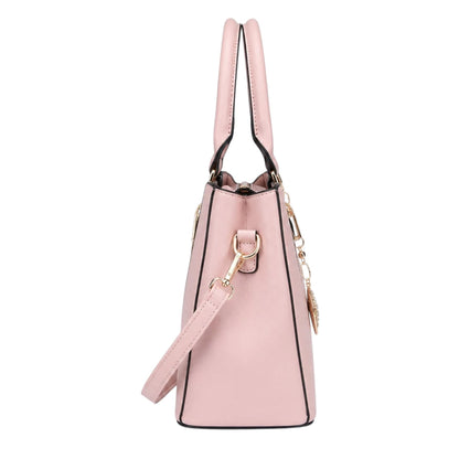 Pouche Pink faux leather Women’s Satchel Handbag
